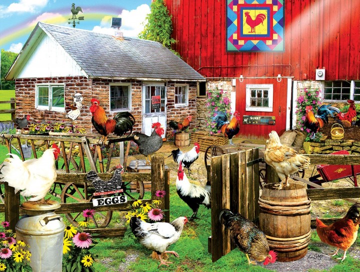 Domestic fowl. jigsaw puzzle online