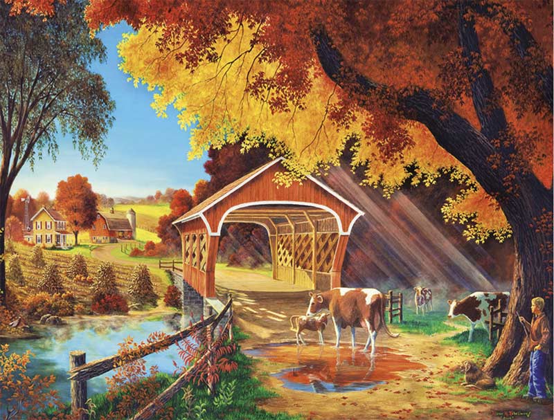 Herbst Bild. Puzzlespiel online