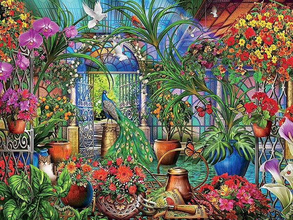 Flori în conservator. jigsaw puzzle online
