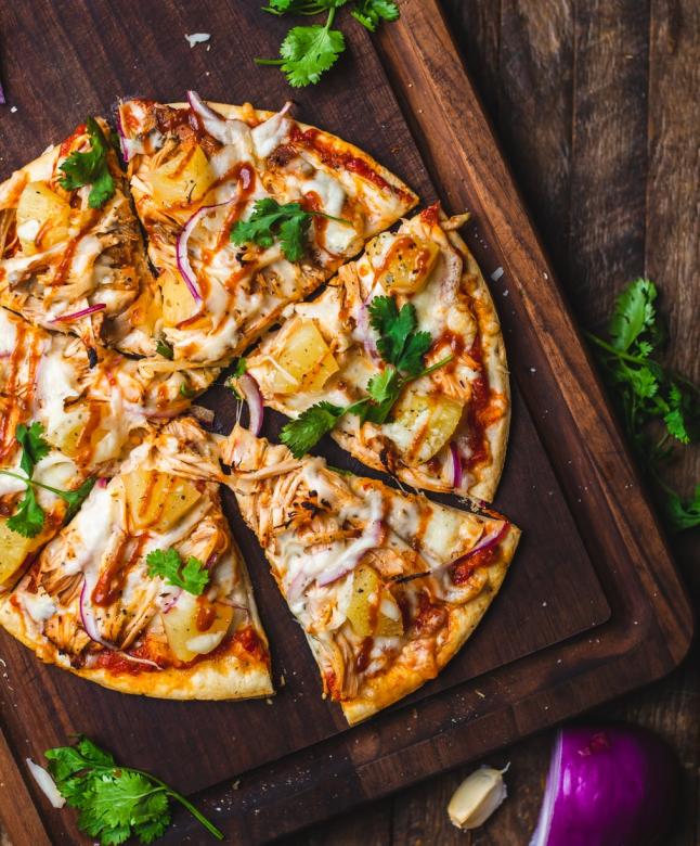 Pizza met ananas legpuzzel online