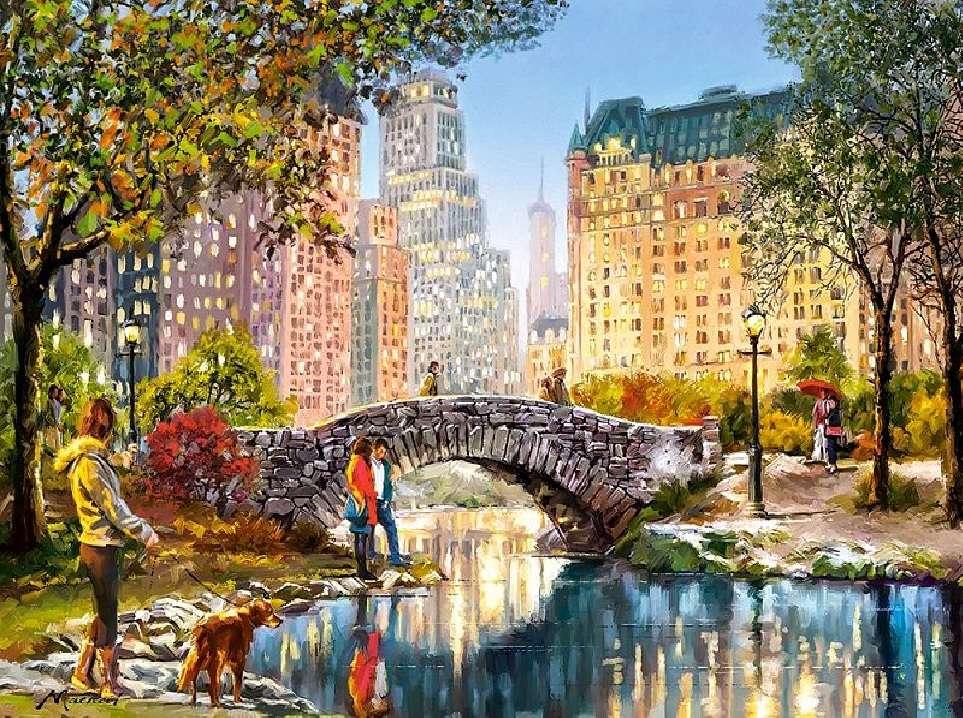 A large city landscape jigsaw puzzle online