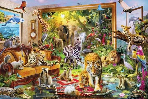 Az állatok sokfélesége. online puzzle