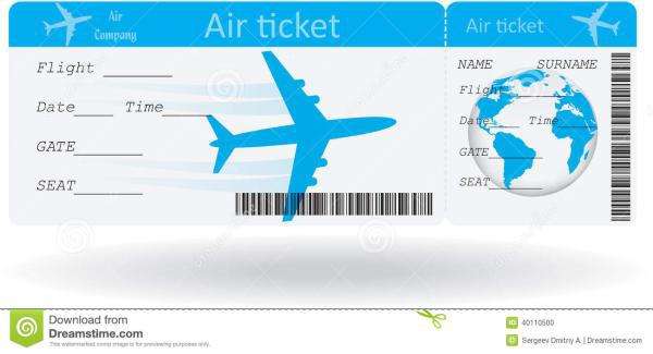 Αεροπορικό εισιτήριο online παζλ