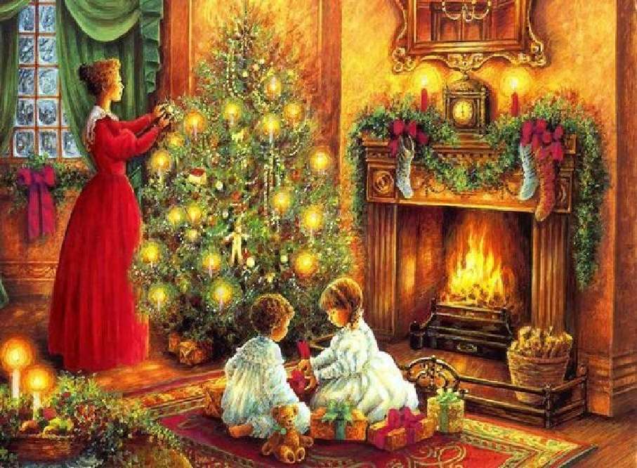 Ένα υπέροχο χριστουγεννιάτικο δέντρο online παζλ