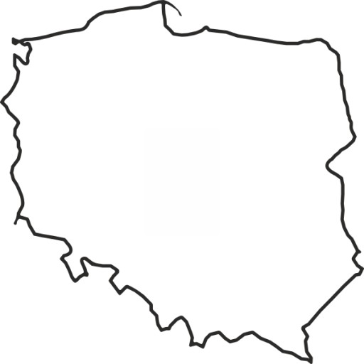 Контурна карта Польщі онлайн пазл
