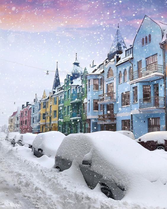 Helsingfors på vintern Pussel online