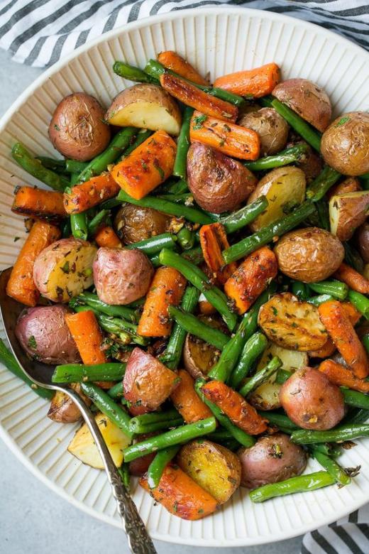 Печени зеленчуци онлайн пъзел