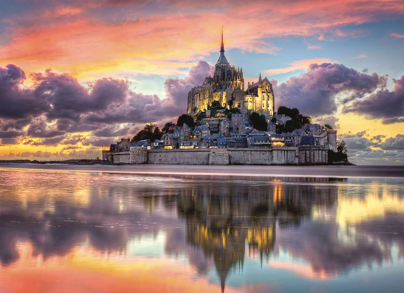Mont Saint Michel. Online-Puzzle