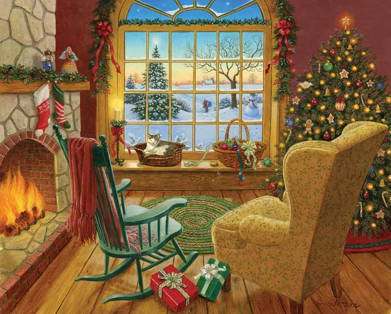 Christmas interior jigsaw puzzle online