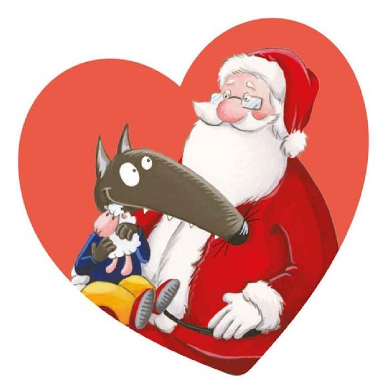 lupetto ama a Santa Claus rompecabezas en línea
