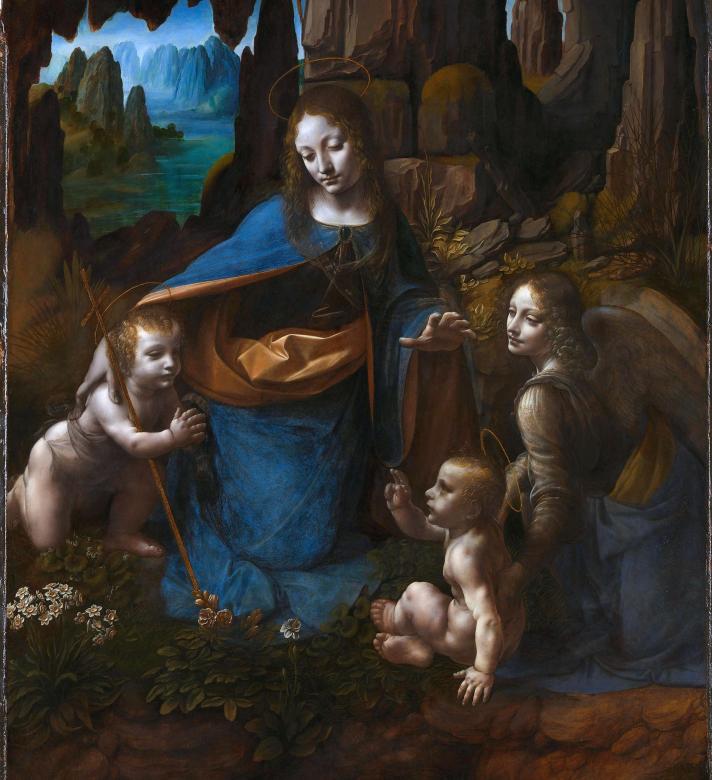 The Virgin of the rocks jigsaw puzzle online