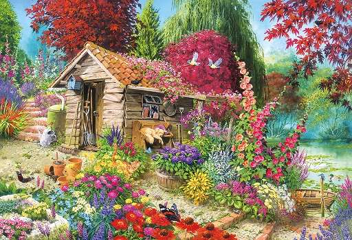 Într-o grădină de vară. puzzle online