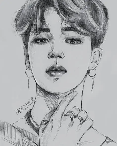 jimin drawing version - Puzzle Factory
