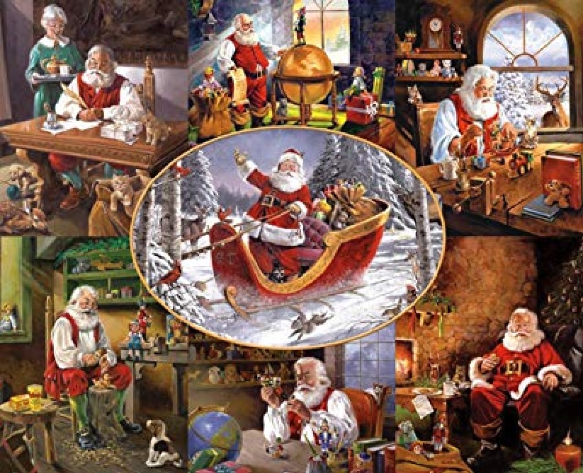 Puzzle mit dem Weihnachtsmann Online-Puzzle