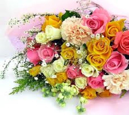 Букет цветя. онлайн пъзел