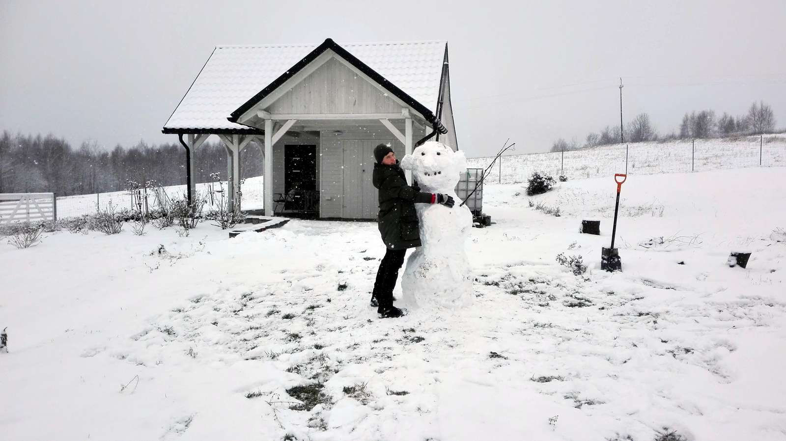 Да направим снежен човек онлайн пъзел
