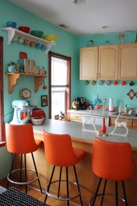 Turquoise kitchen jigsaw puzzle online