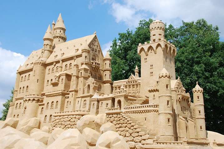砂のお城。 ジグソーパズルオンライン