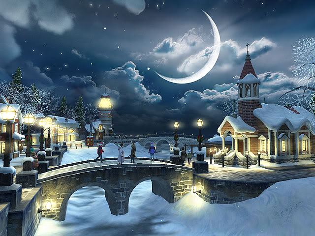Winternacht online puzzel