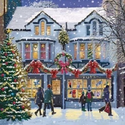 Vánoční dekorace domů. online puzzle