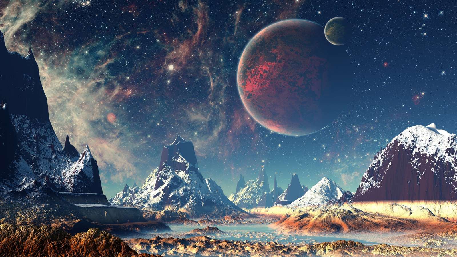 paisagem do planeta puzzle online