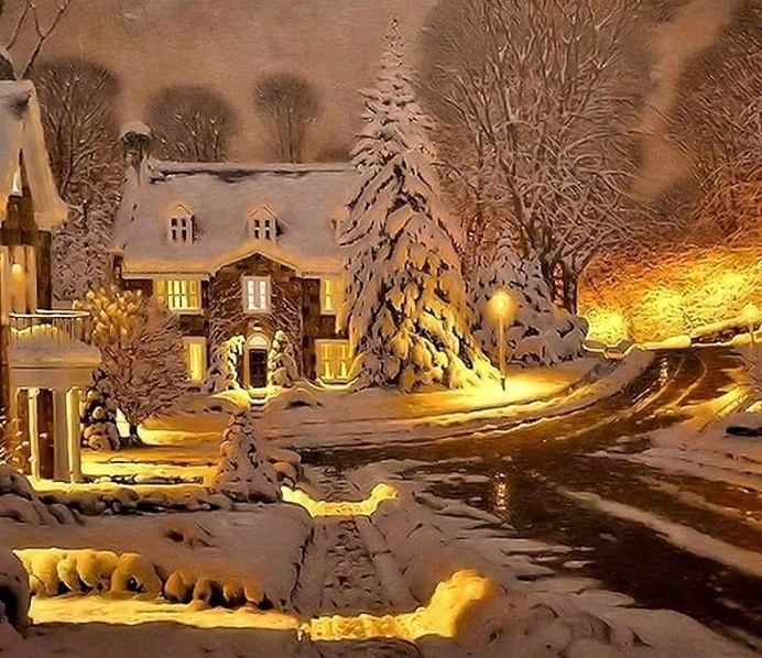 Peisajul de iarnă. puzzle online