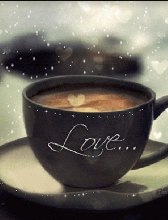 Tasse de café amour онлайн пазл