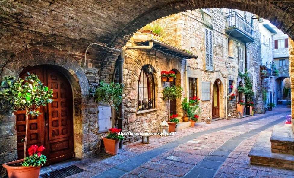 Una calle mágica italiana rompecabezas en línea
