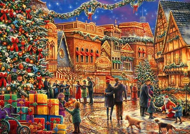 Christmas landscape. jigsaw puzzle online