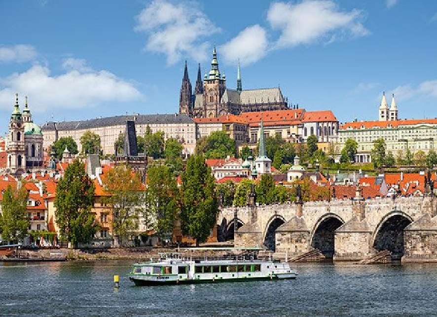 Tjeckien Prag. pussel på nätet