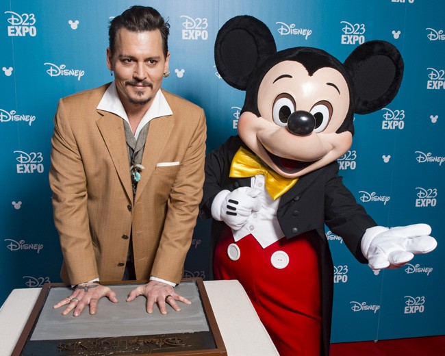Mickey und Johnny Depp Online-Puzzle