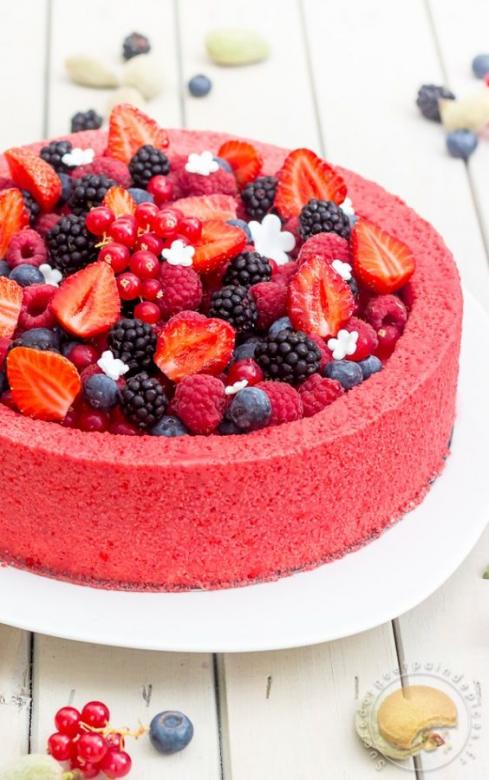 Gâteau rouge puzzle en ligne