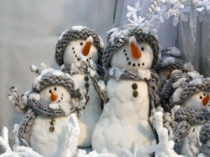 снежни човеци зима снежни забавления онлайн пъзел