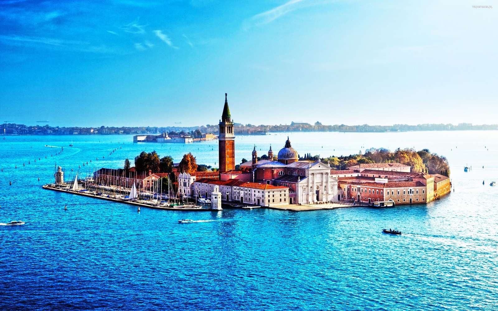 San Giorgio Maggiore, Venedig, Italien pussel på nätet
