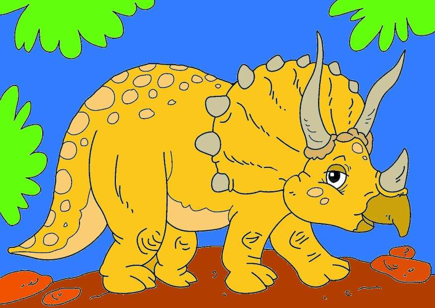 Triceratops Puzzlespiel online