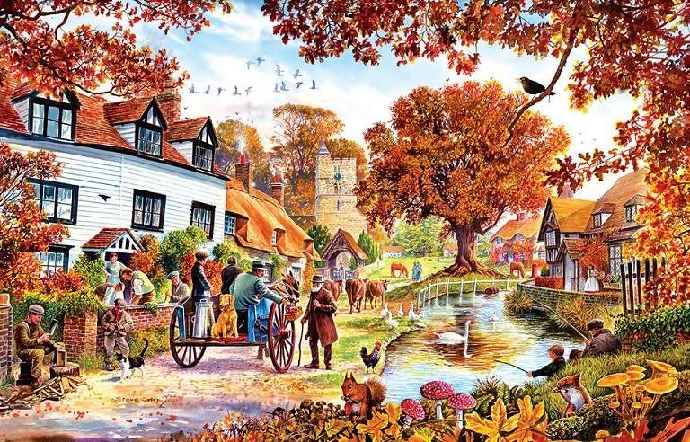 Autumn in the countryside. jigsaw puzzle online