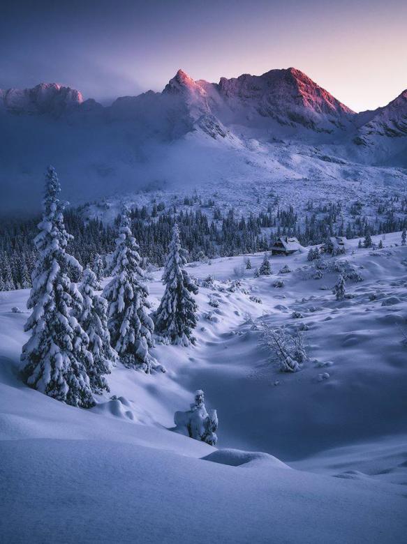 Vintern i Tatras. Pussel online