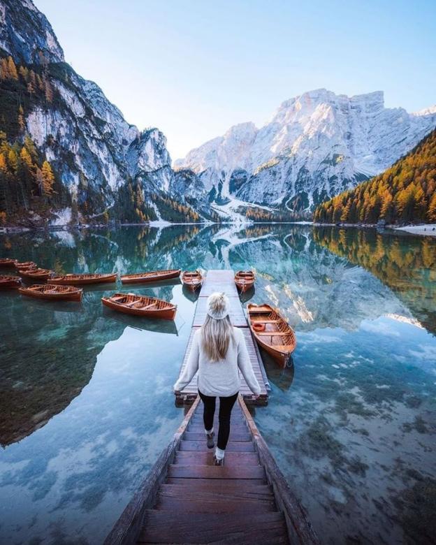 Езерото Брейс, Италия онлайн пъзел