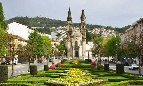 Een weergave in Guimaraes, Portugal online puzzel