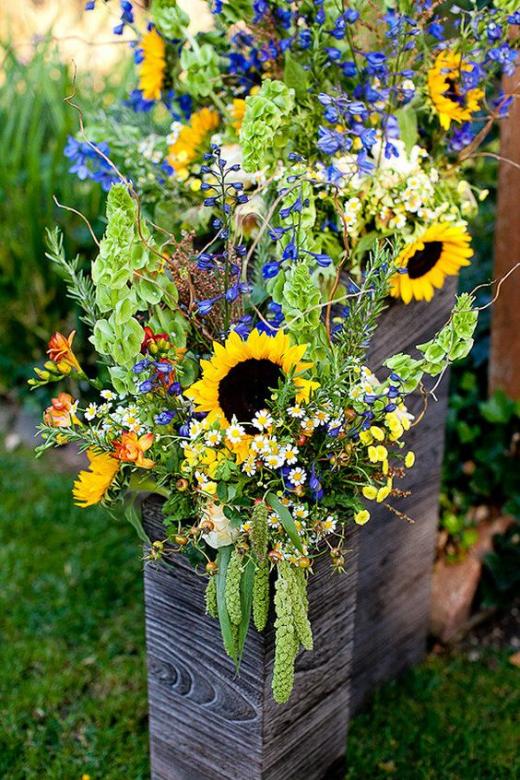 Sommer Bouquet von Sonnenblumen Online-Puzzle