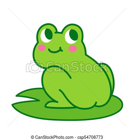 Una pequeña rana verde dulce rompecabezas en línea