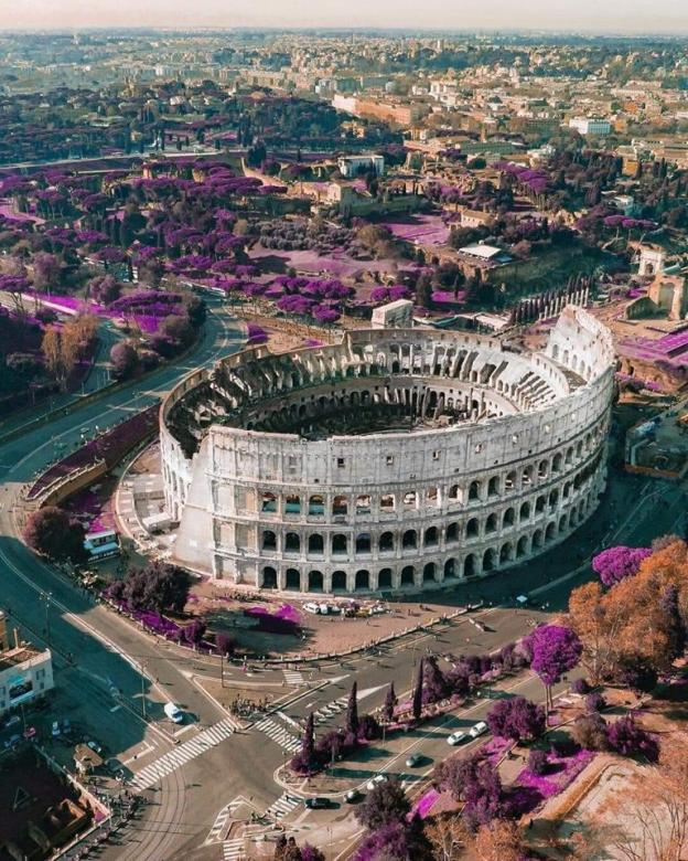 Město lásky-Řím-Koloseum online puzzle