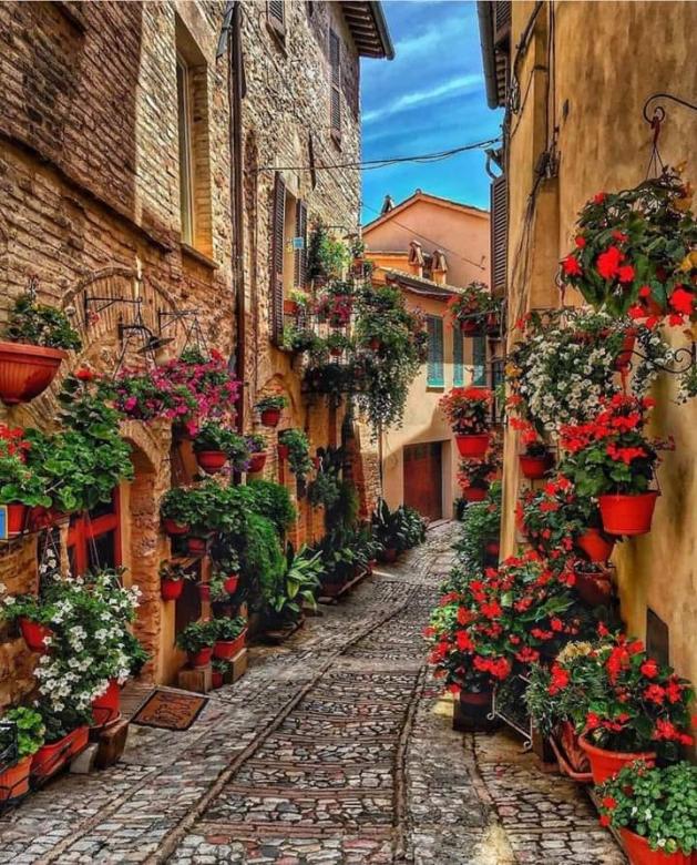 Цветна улица-Spella Италия онлайн пъзел