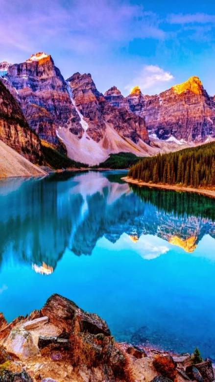 Λίμνη Moraine στον Καναδά παζλ online