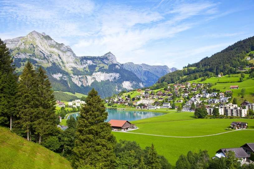 Schweiziskt landskap. Pussel online