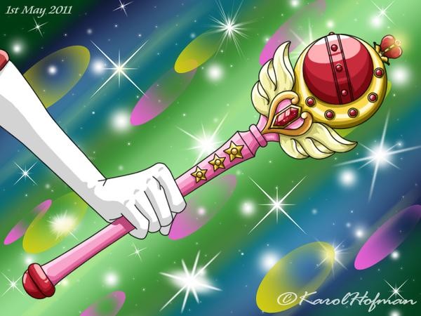 粉紅 月亮 權杖 Pussel online