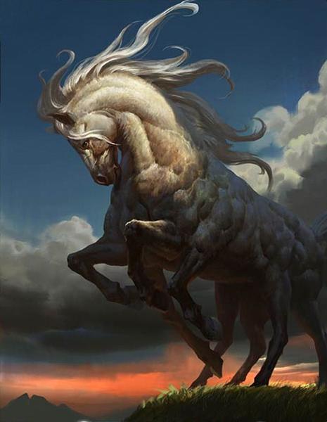 mythisch paard online puzzel