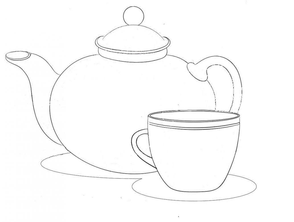 чайник и чаша онлайн пъзел