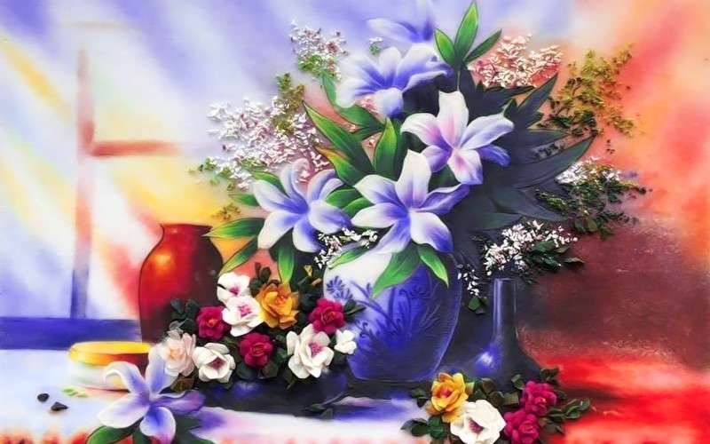 Flori purpurii puzzle online