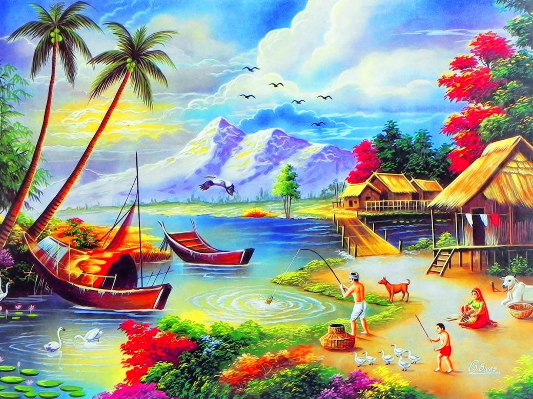 Over the water jigsaw puzzle online